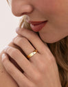 Bague Starla Sparks Acier Plaqué Or