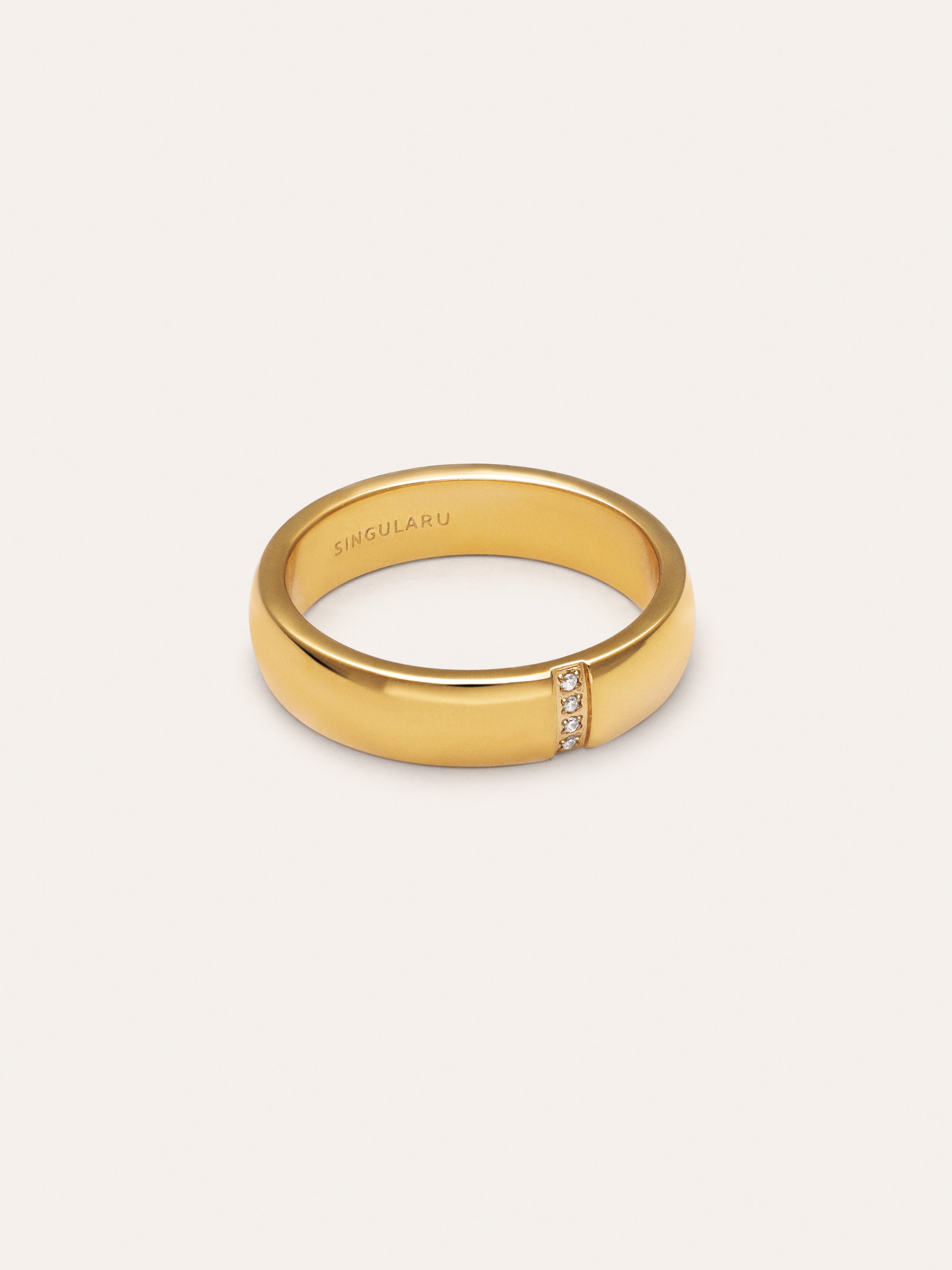 Bague Starla Sparks Acier Plaqué Or