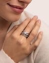 Anillo Triple Cross Acero