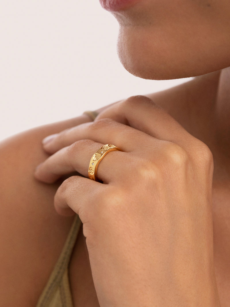 Ring Treasure Vergoldet