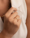 Bague Trèfle Plaqué Or