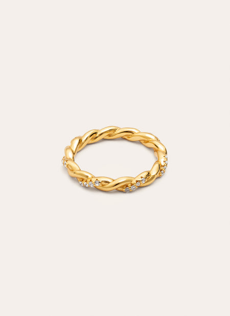 Anillo Tressia Baño Oro