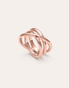 Imagen detalle de Anillo Trinity Acero Baño Oro Rosa