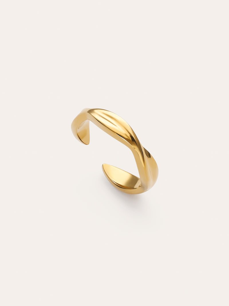 Fußring Infinite aus Stahl mit Goldbeschichtung