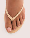 Pie Peak Ring Gold Plated Steel