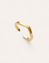 Pie Peak Ring Gold Plated Steel