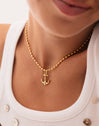Collier Serpentine Acier Plaqué Or