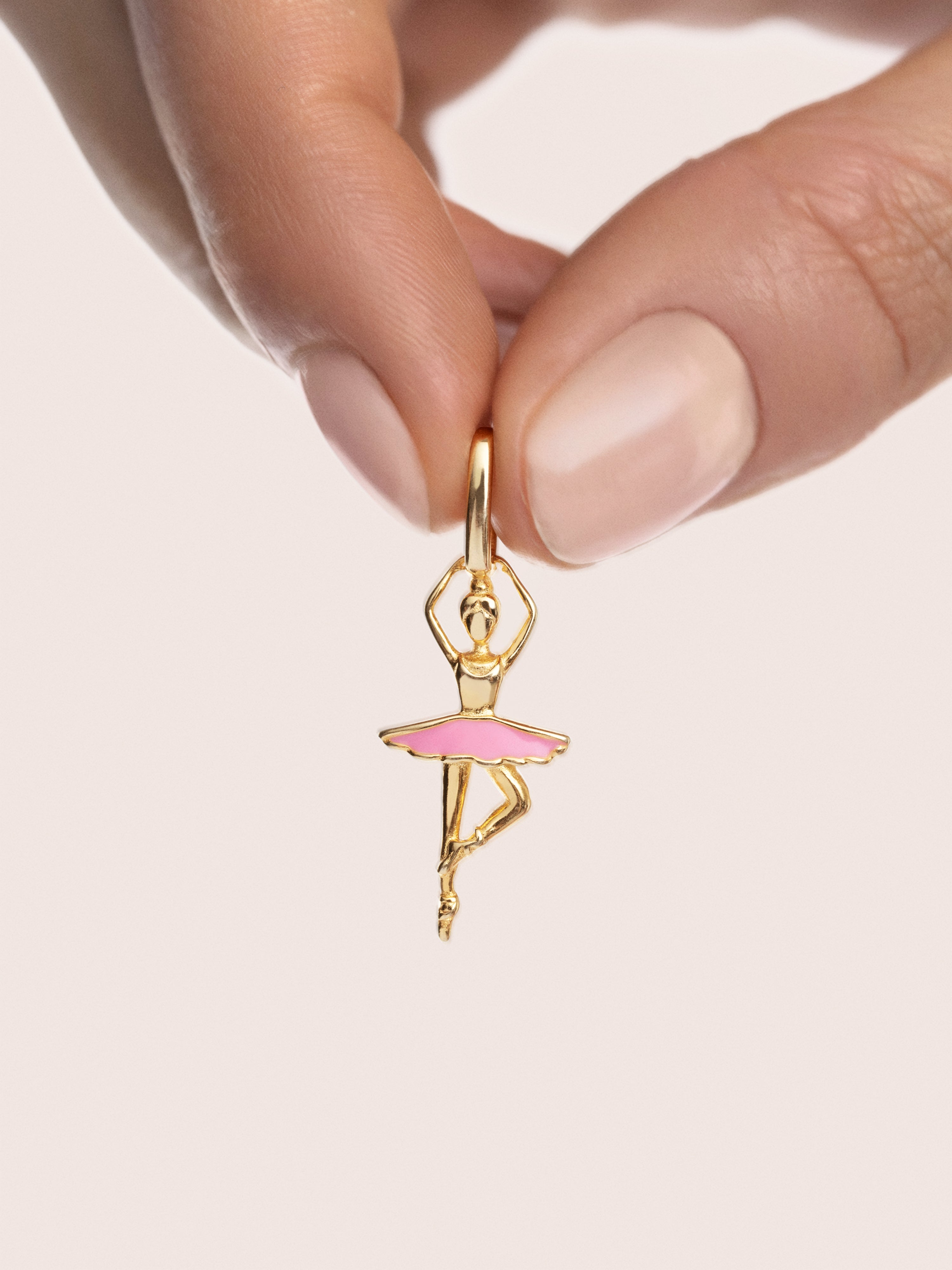 Ballerina Gold Charm
