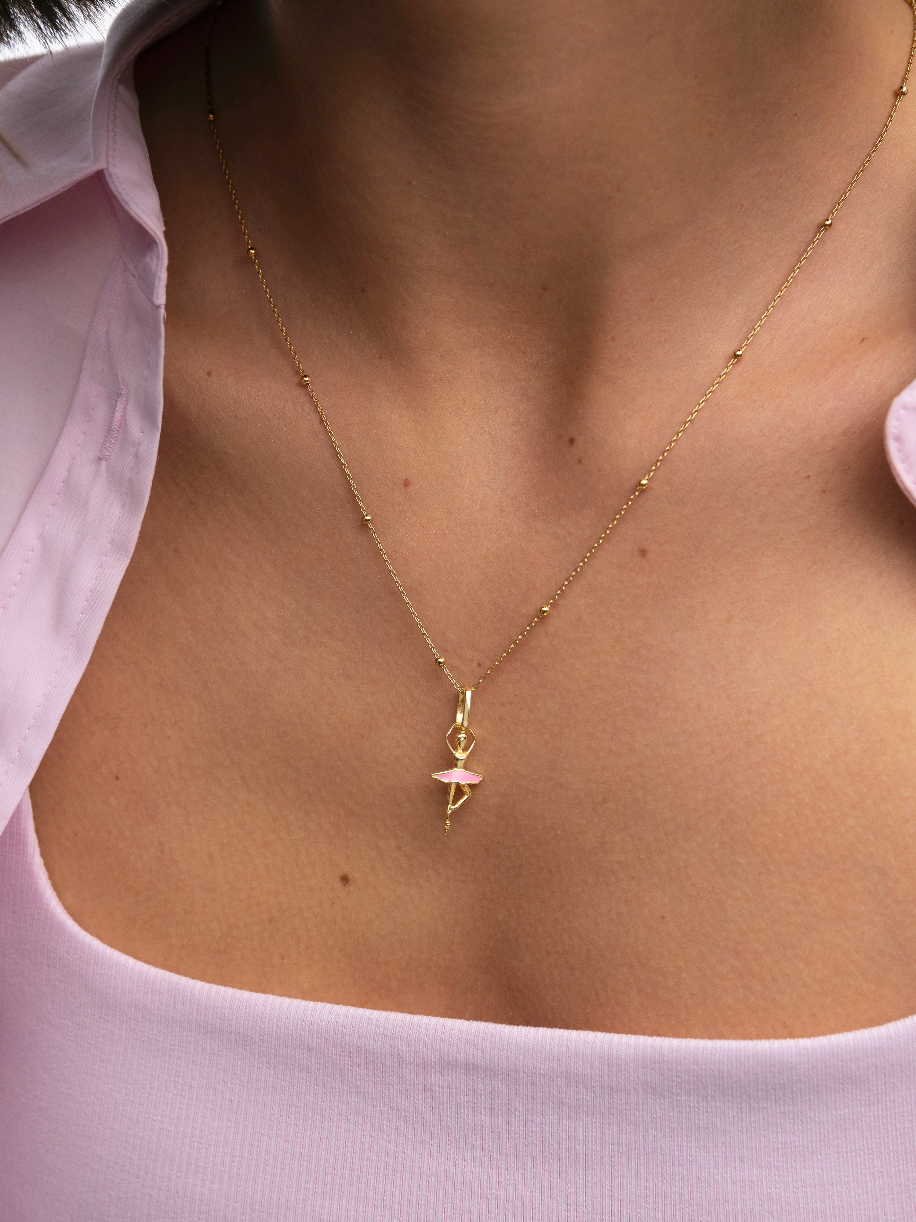 Ballerina Gold Charm