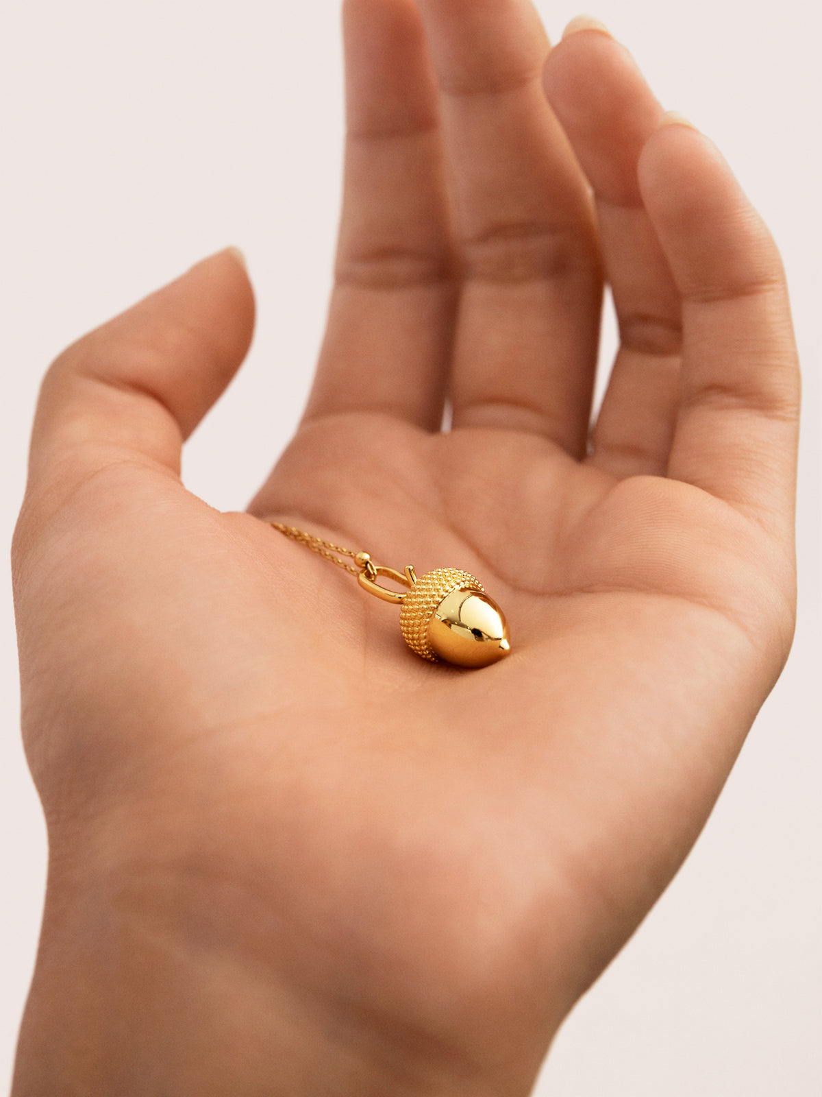Gold-Plated Acorn Charm - vista 4