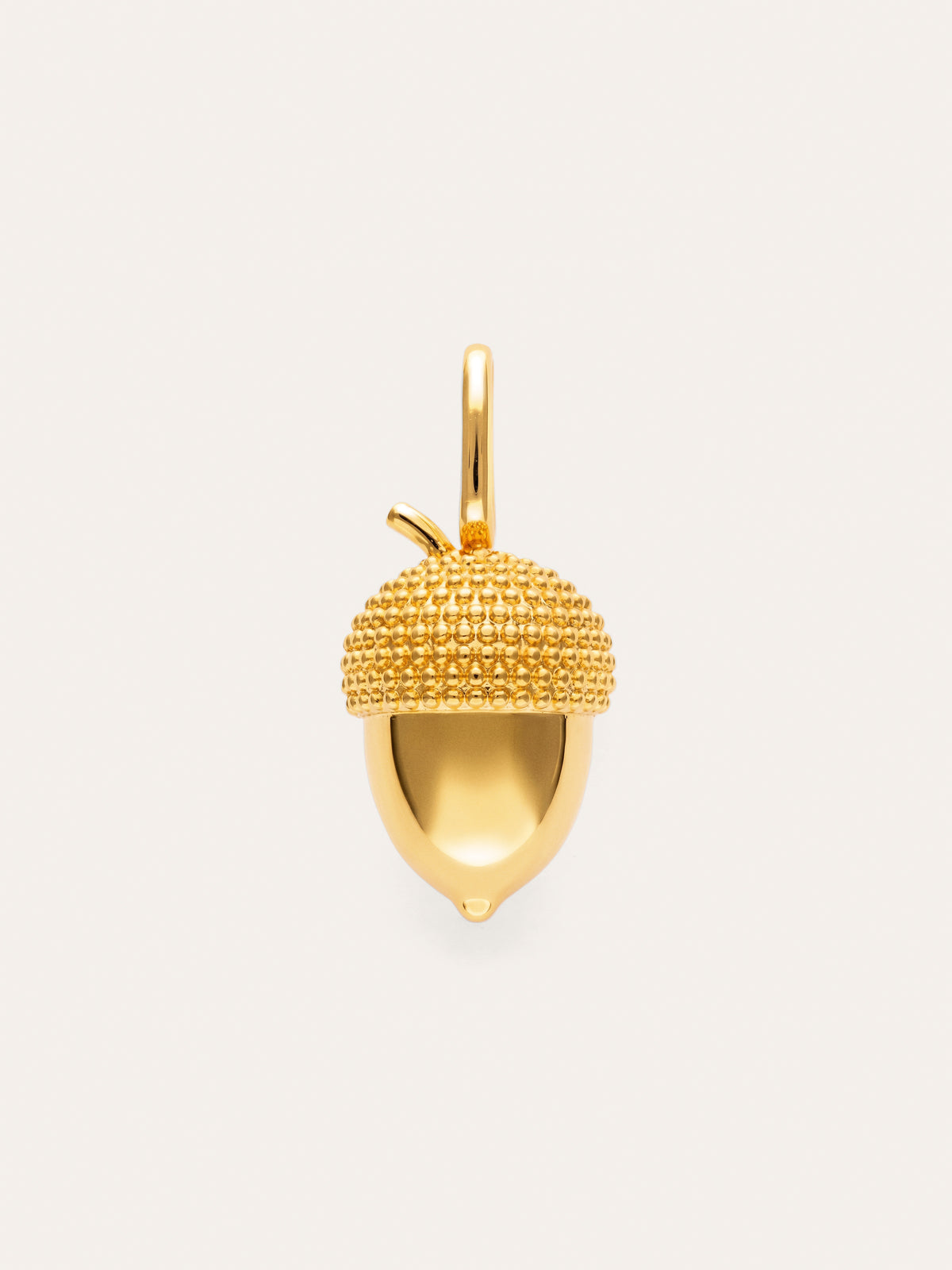 Gold-Plated Acorn Charm