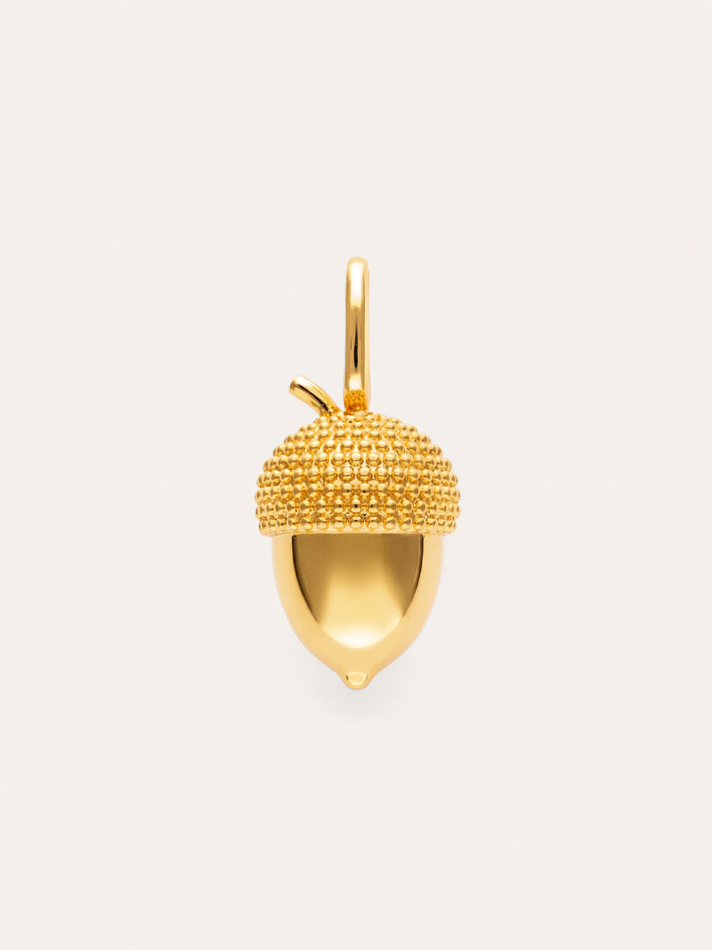Gold-Plated Acorn Charm