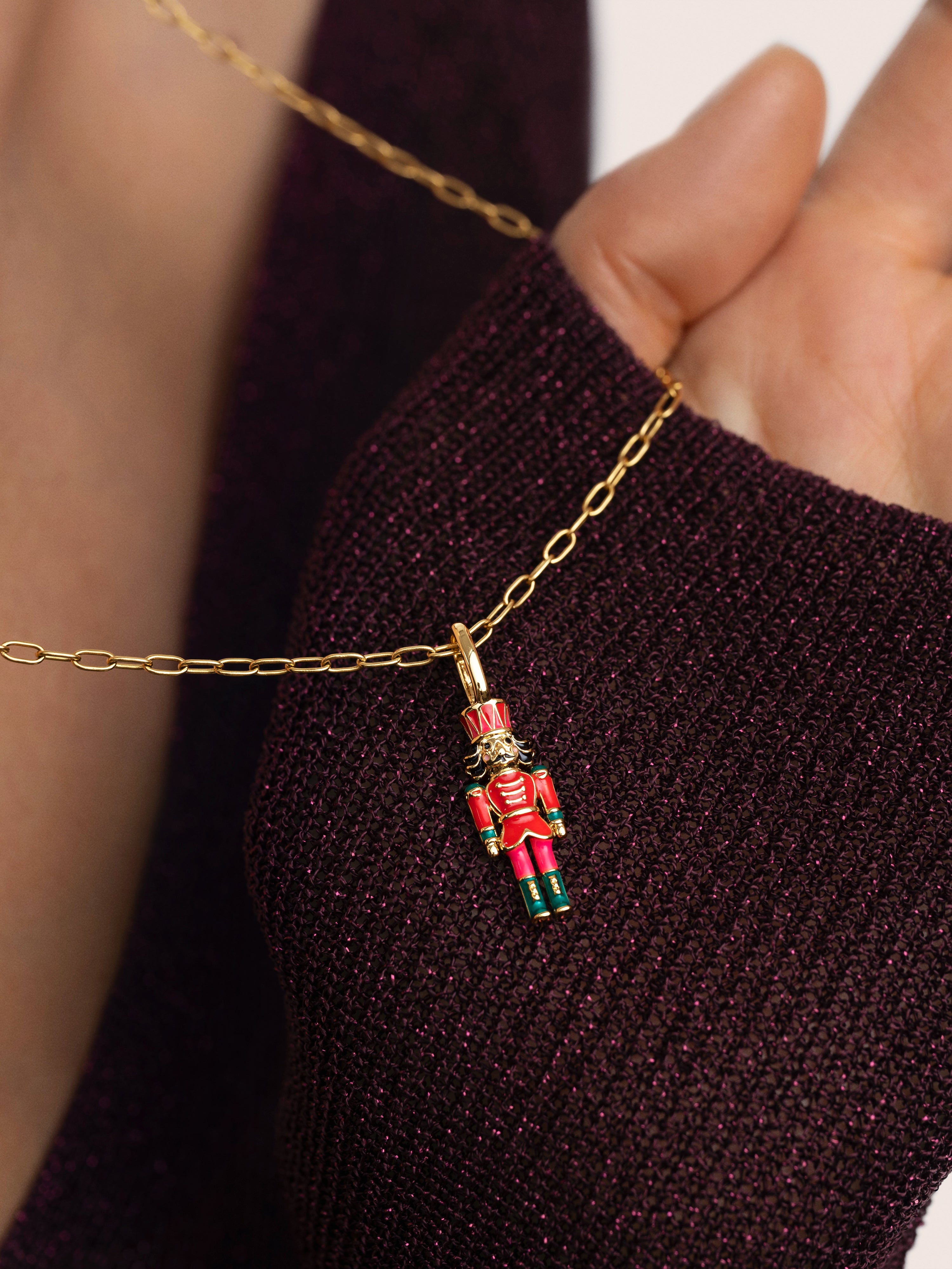 The Nutcracker Gold Charm
