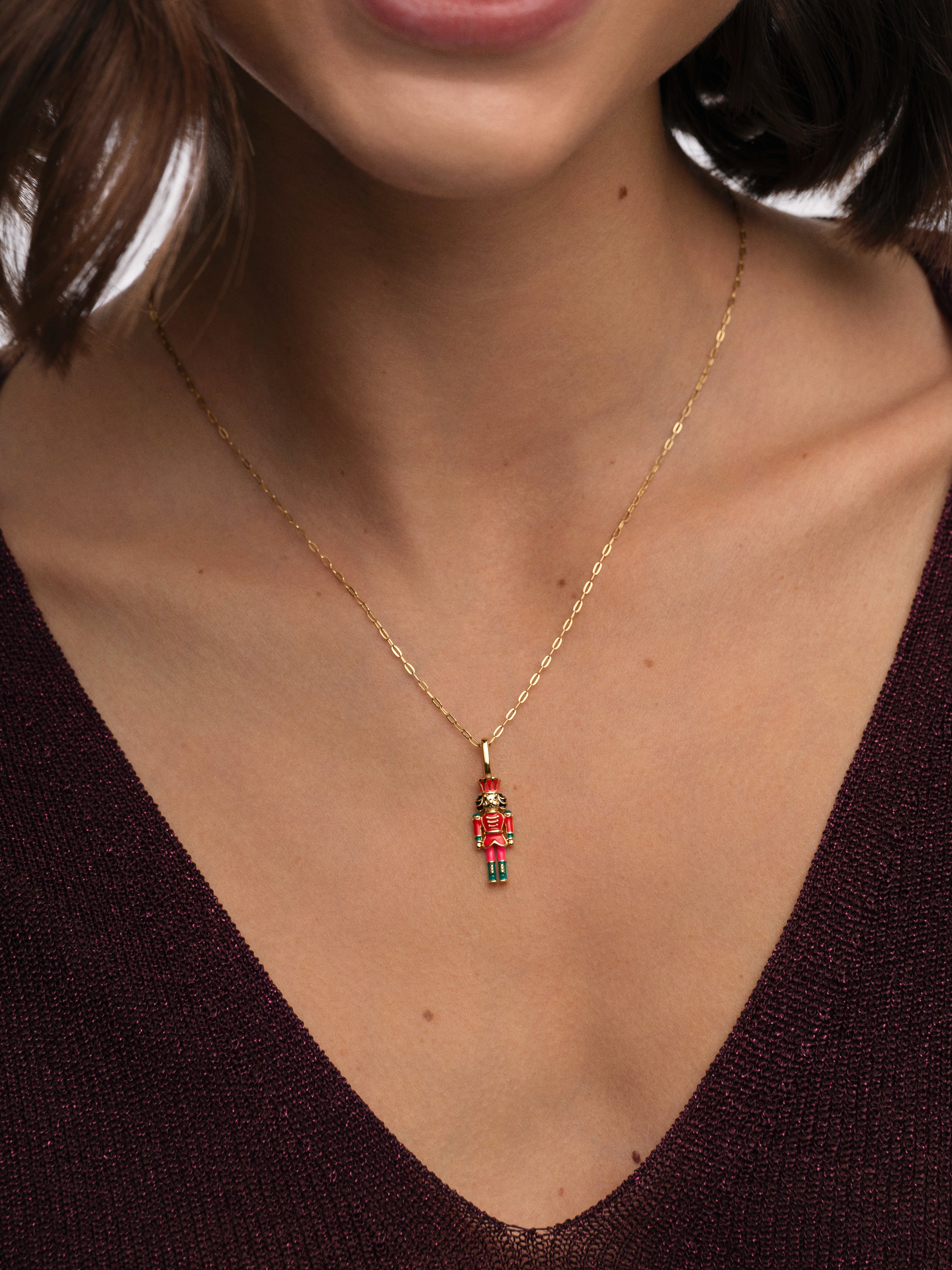 The Nutcracker Gold Charm