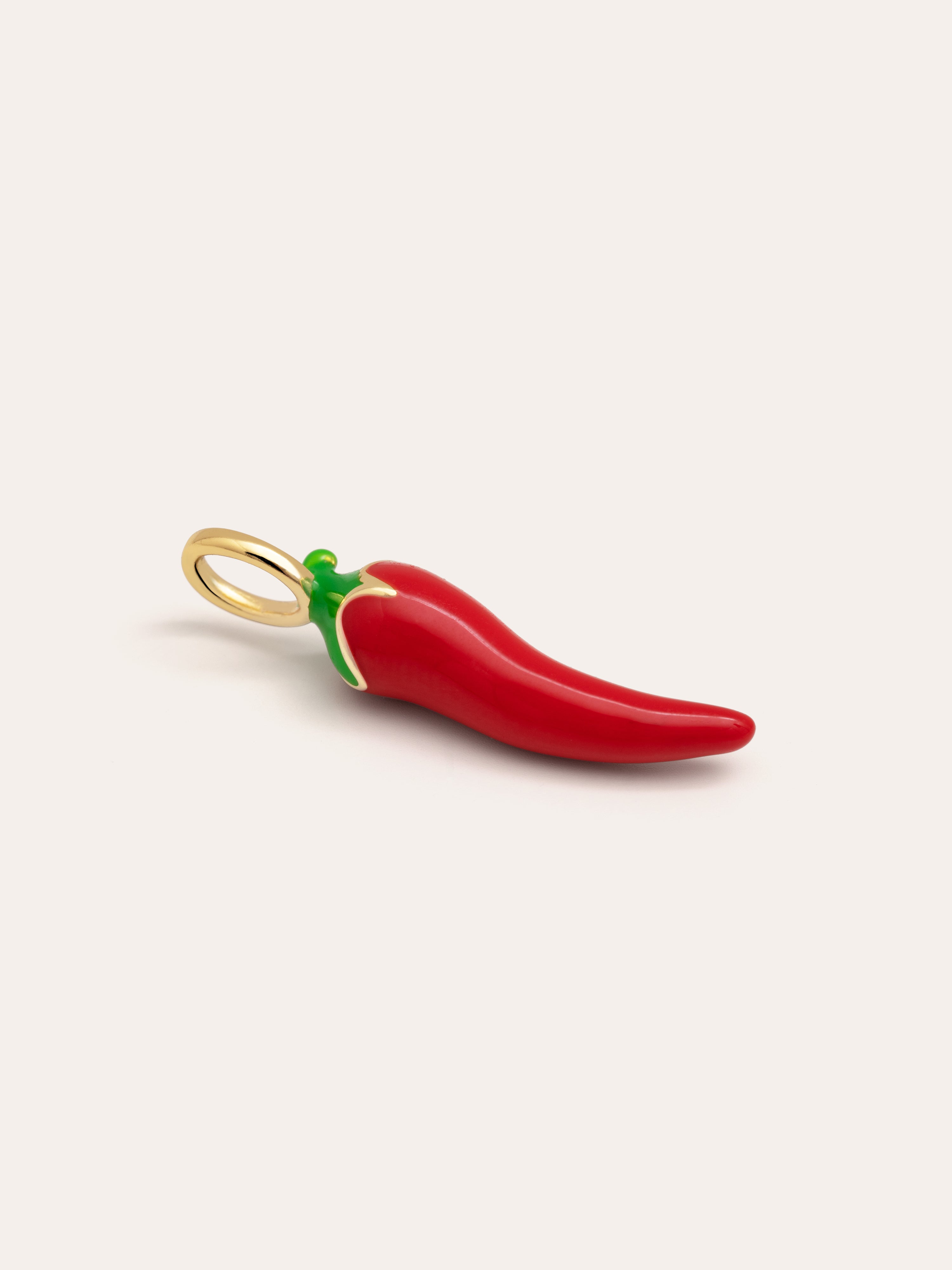 Charm Chili Pepper Baño Oro