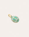 Charm Easter Egg Blue Baño Oro
