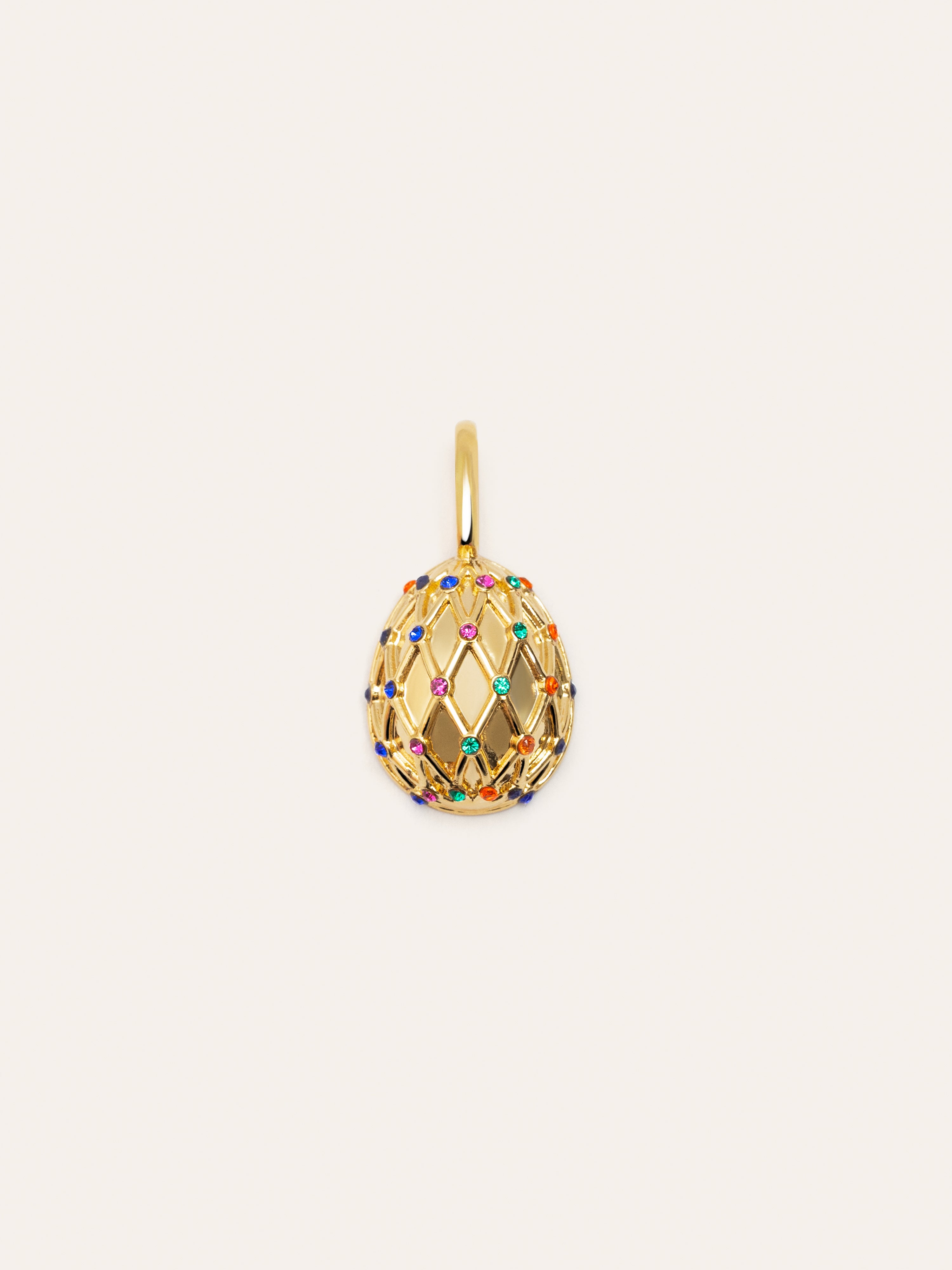 Charm Easter Egg Colors Baño Oro