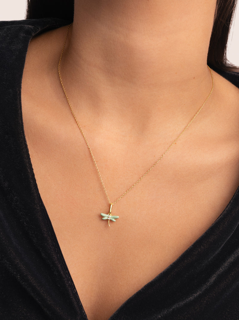Gold-Plated Dragonfly Charm