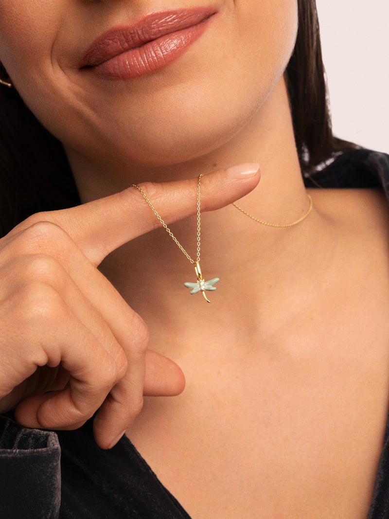 Gold-Plated Dragonfly Charm