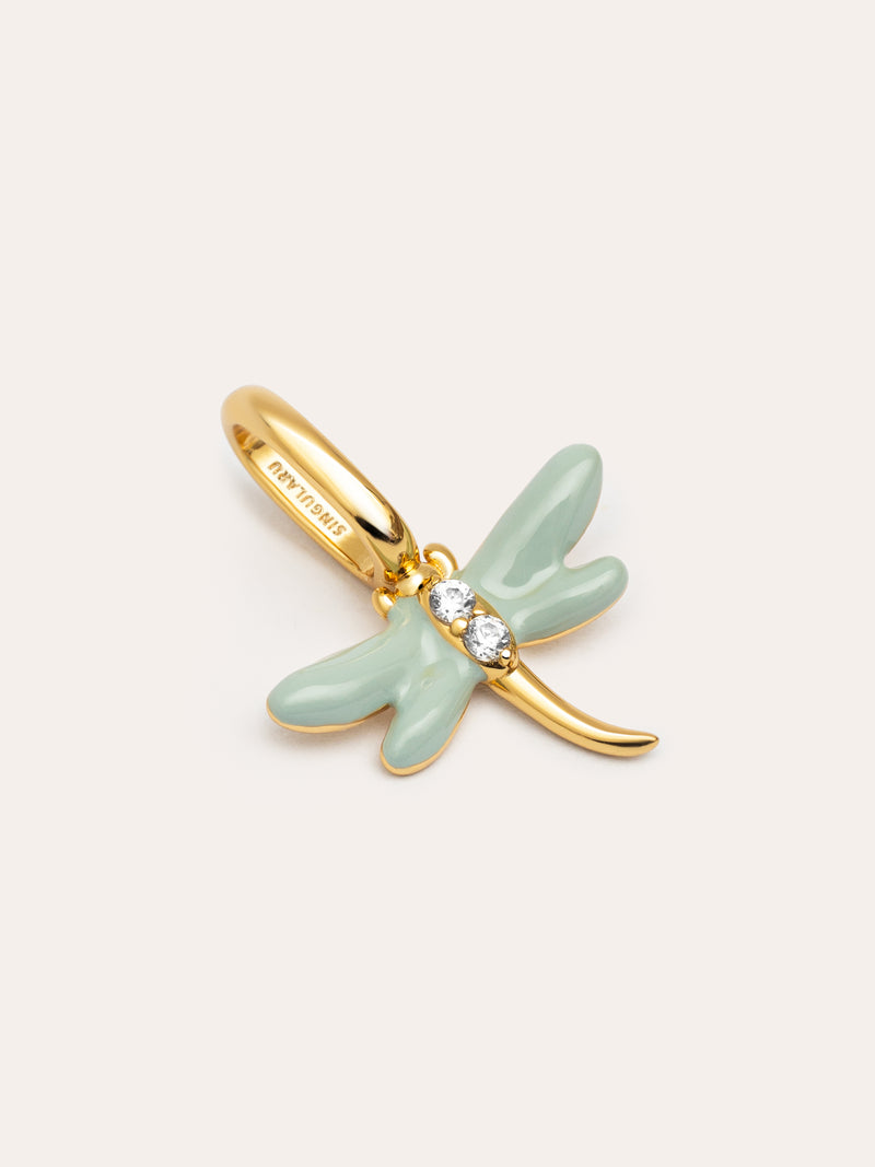 Gold-Plated Dragonfly Charm
