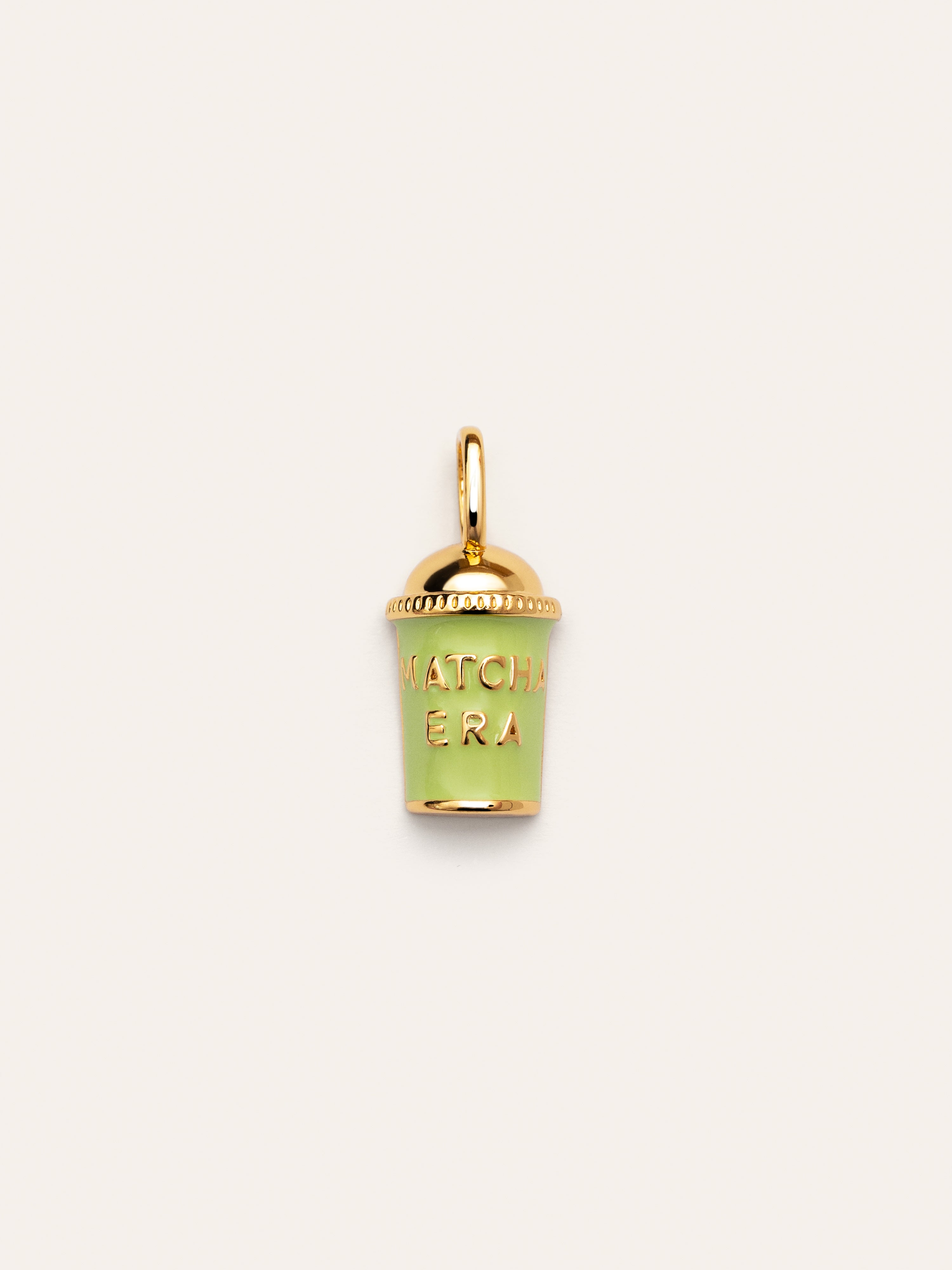 Charm Matcha Baño Oro