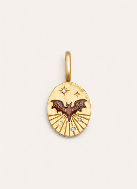 Mystic Bat Gold Charm