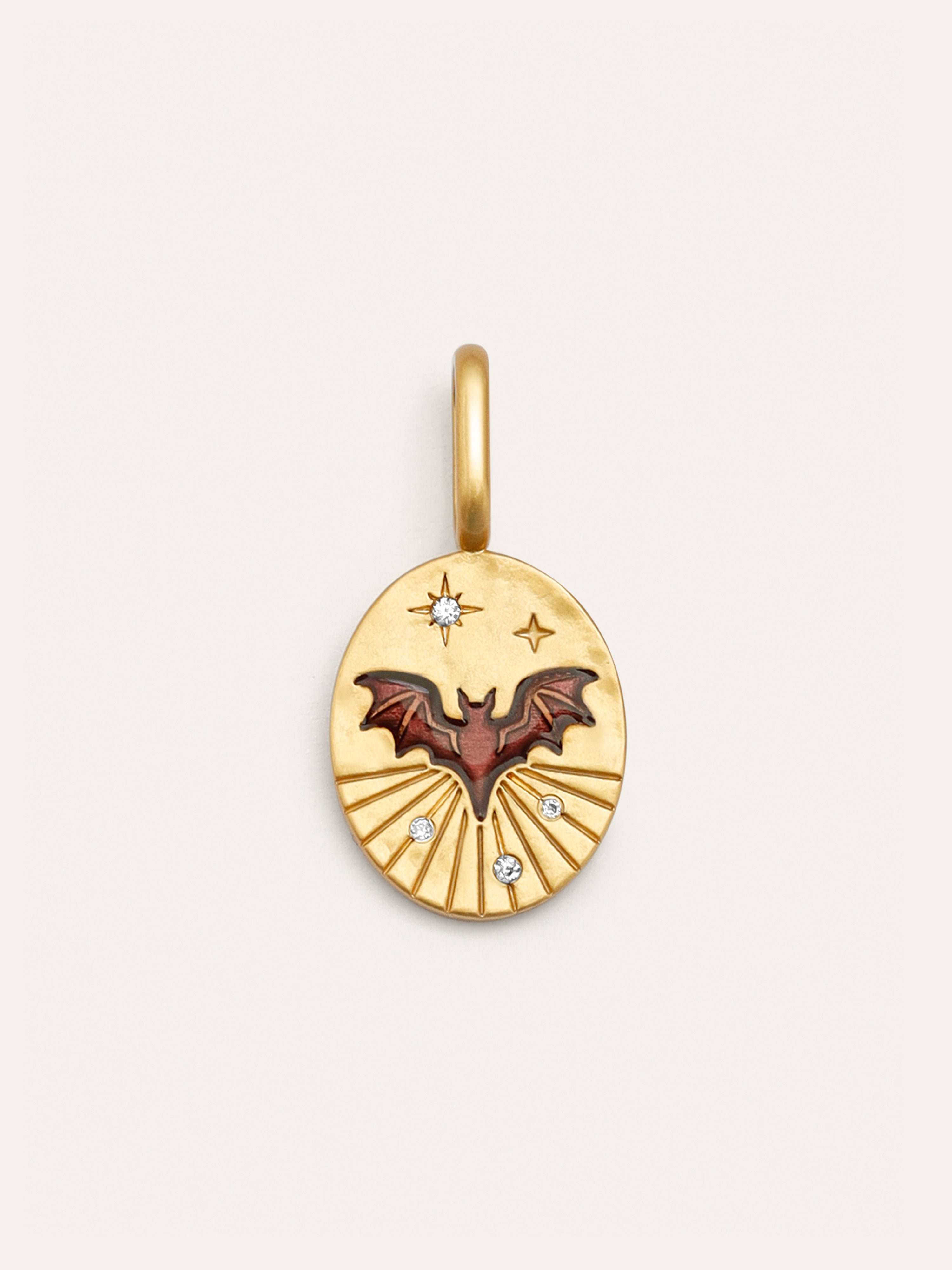 Mystic Bat Gold Charm