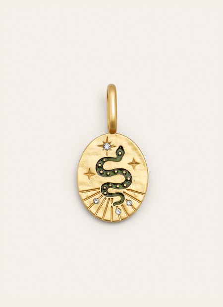 Mystic Snake Gold Charm
