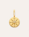 Charm Rose des Vents Plaqué Or