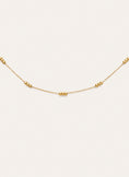 Collar Triple Dots Acero Baño Oro