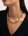 Halskette Alpine Stones Edelstahl mit Goldbeschichtung