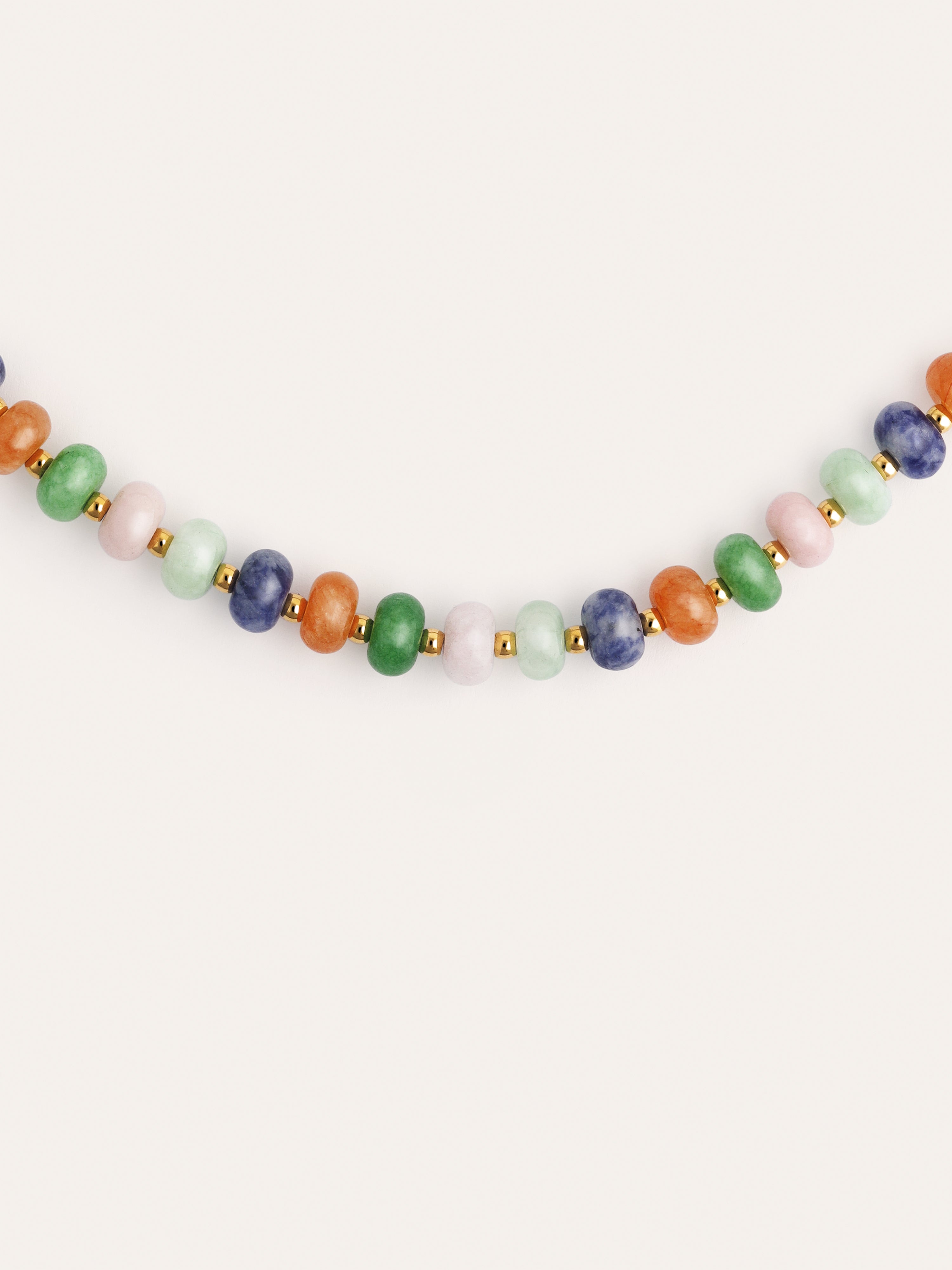 Halskette Alpine Stones Edelstahl mit Goldbeschichtung