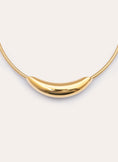 Balloon Stainless Steel hoop Gold Necklace