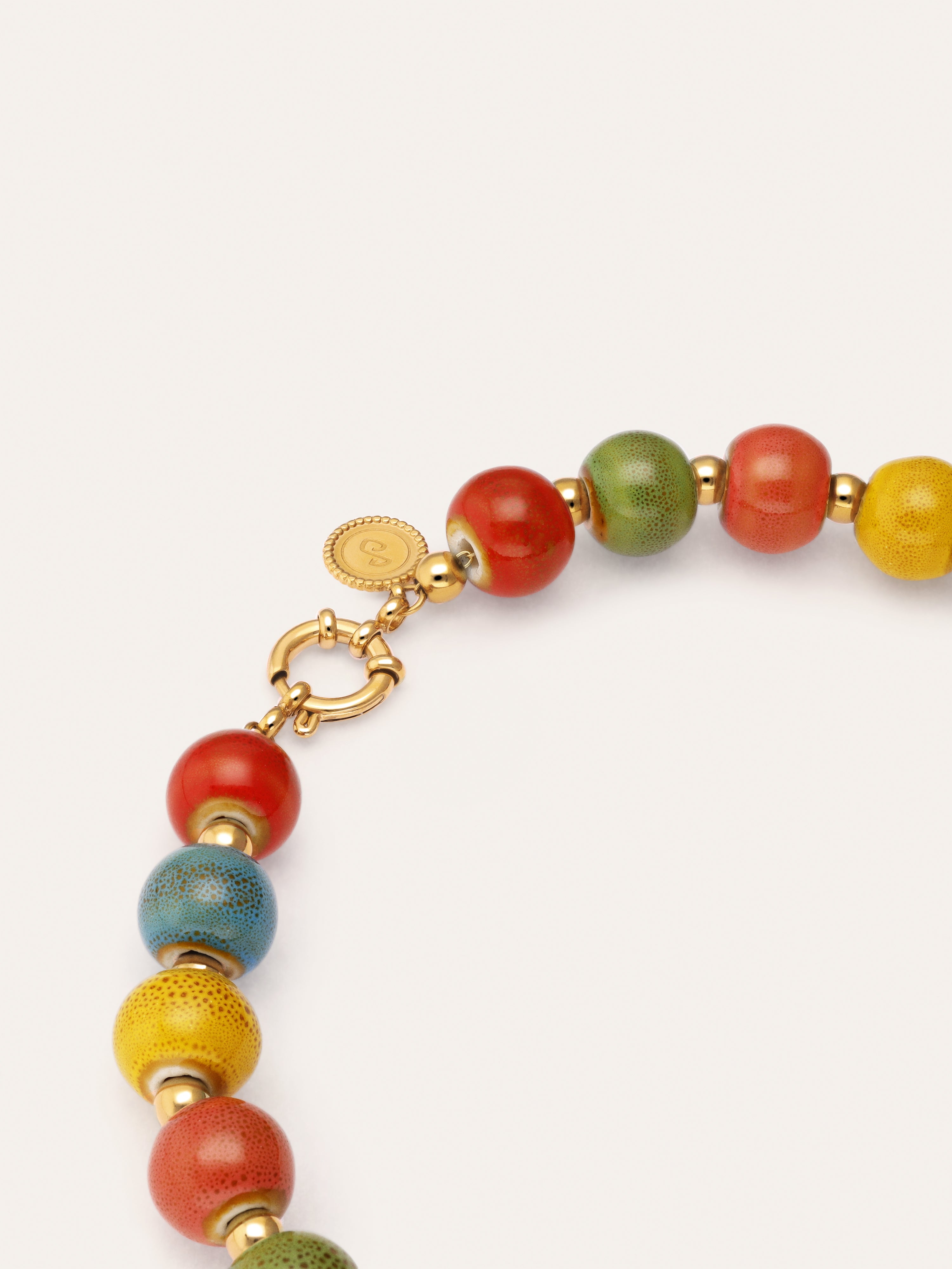 Collier Cannelle Acier Plaqué Or