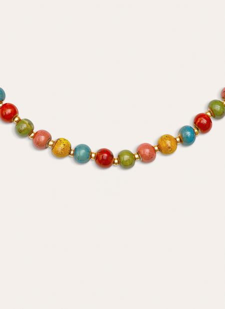 Cinnamon Stainless Steel Gold Necklace