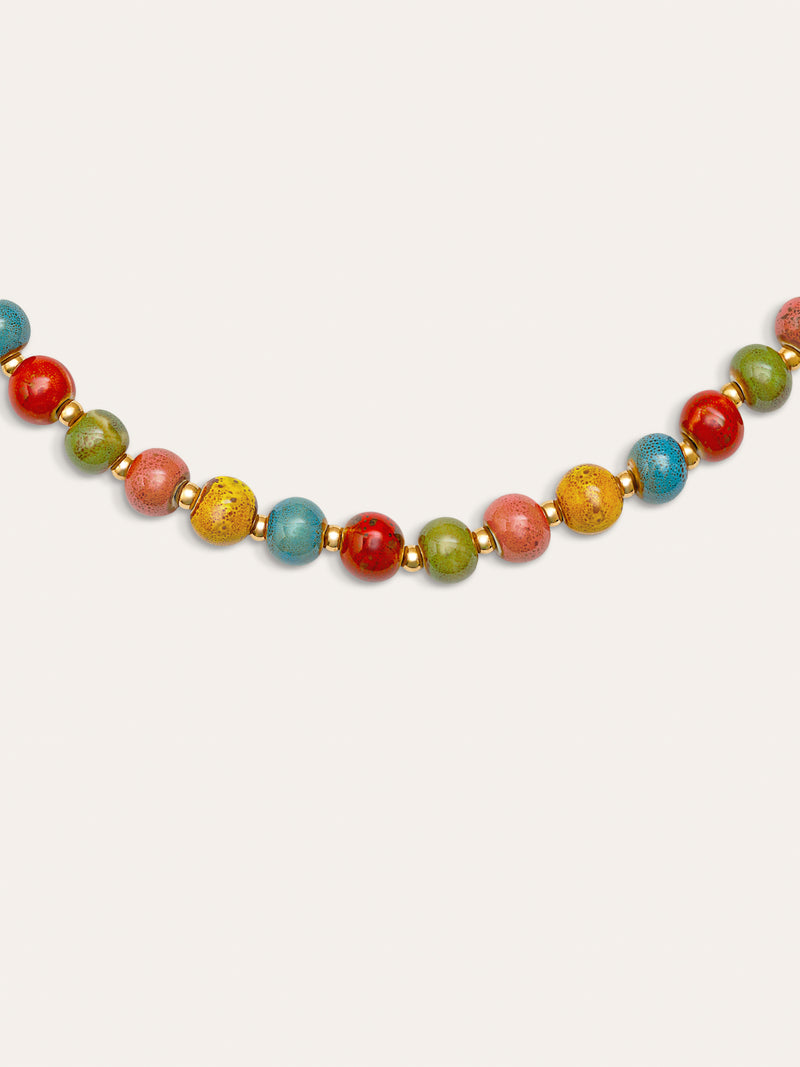 Collier Cannelle Acier Plaqué Or
