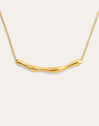 Cane Stainless Steel Gold Necklace