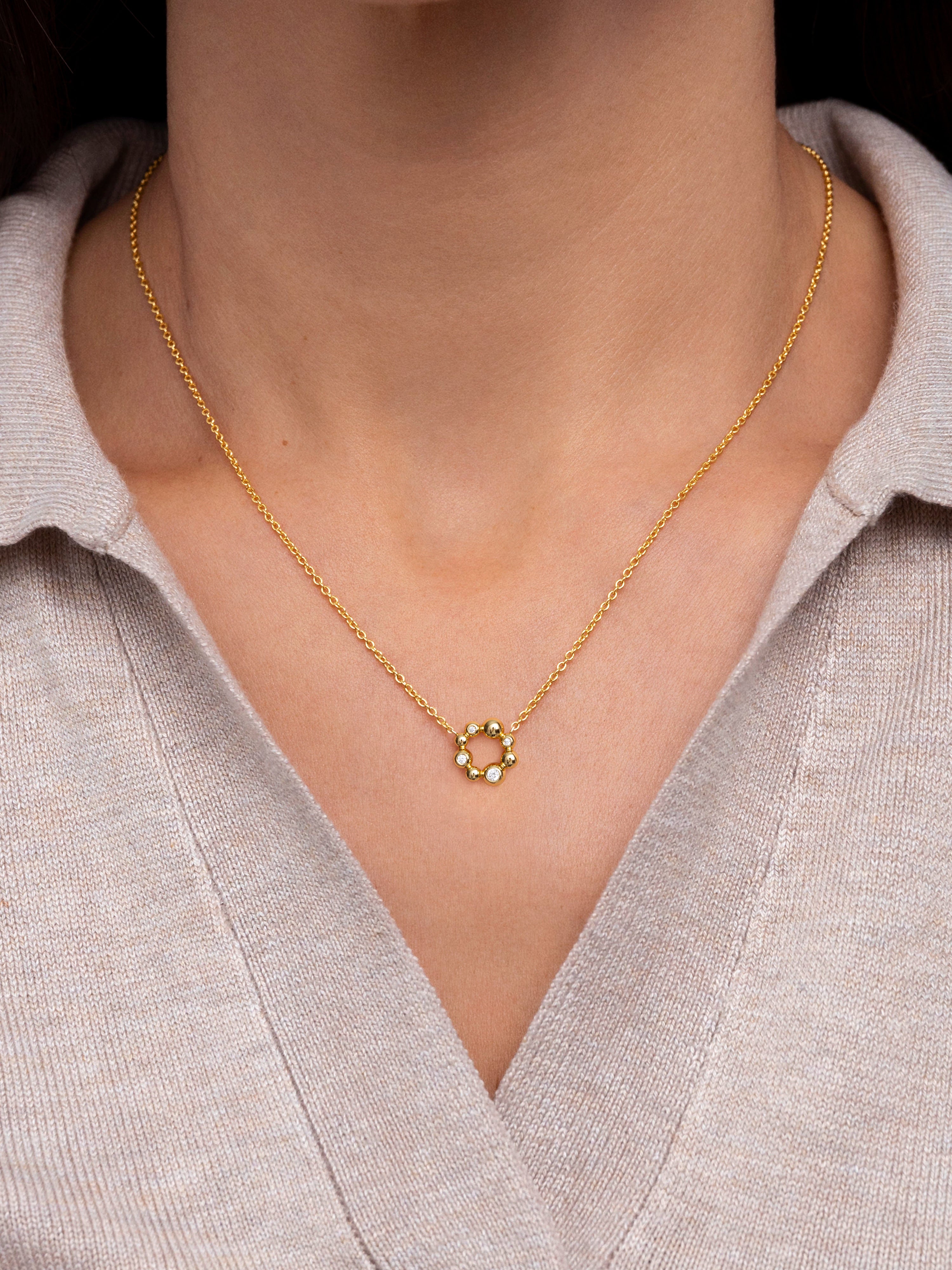 Gold Plated Cava Necklace