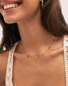 Collier Chic Dancing Stones Acier Plaqué Or