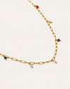 Collier Chic Dancing Stones Acier Plaqué Or