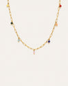 Collier Chic Dancing Stones Acier Plaqué Or