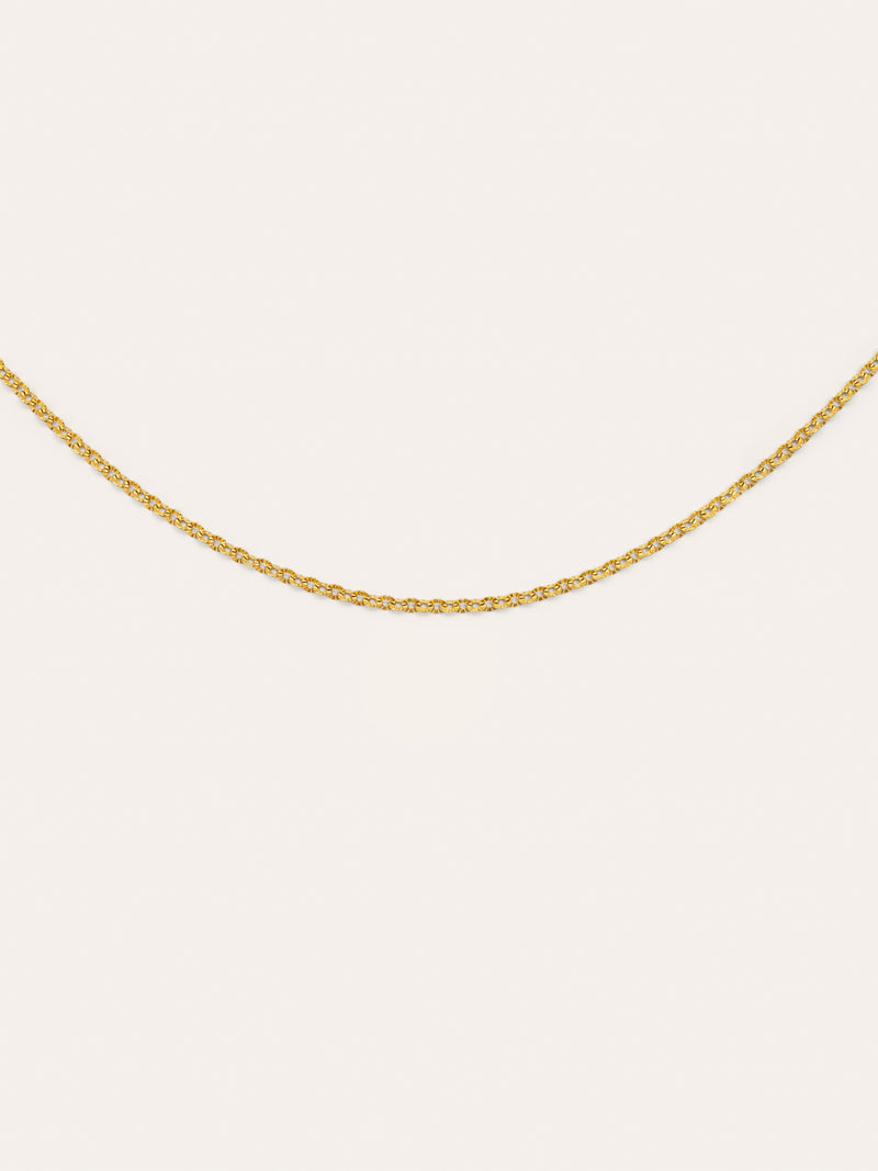 Halskette Celestia Edelstahl mit Goldbeschichtung
