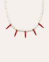 Collar Chili Pearl Acero Baño Oro