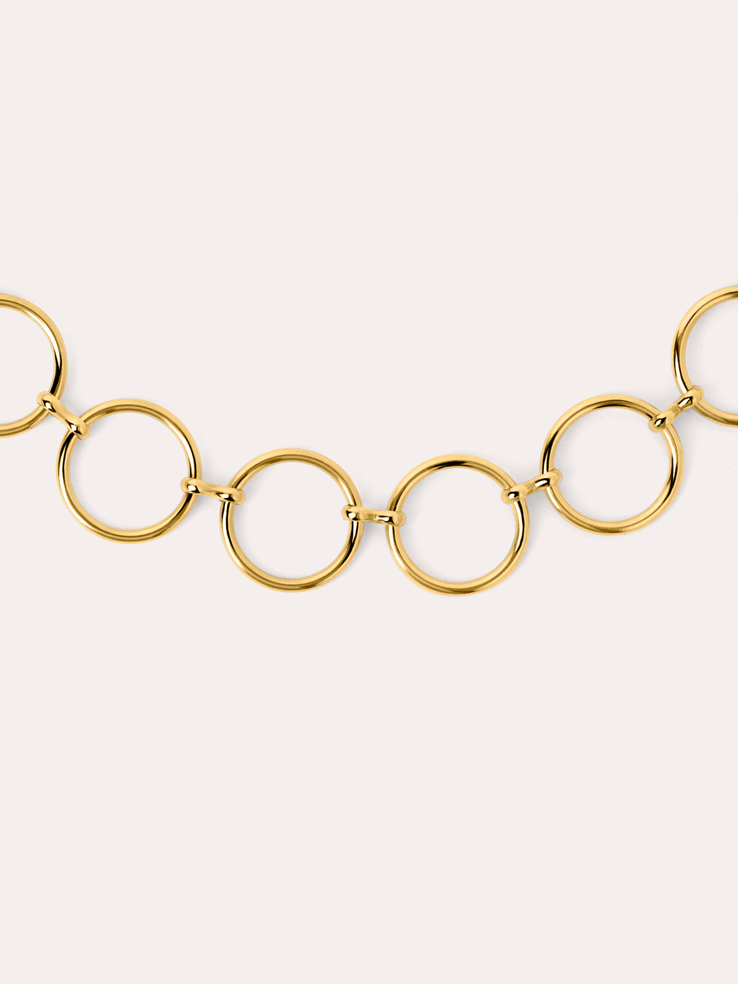 Cirles & Circles Stainless Steel Gold Choker