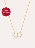 Collar Circles Twist Baño Oro