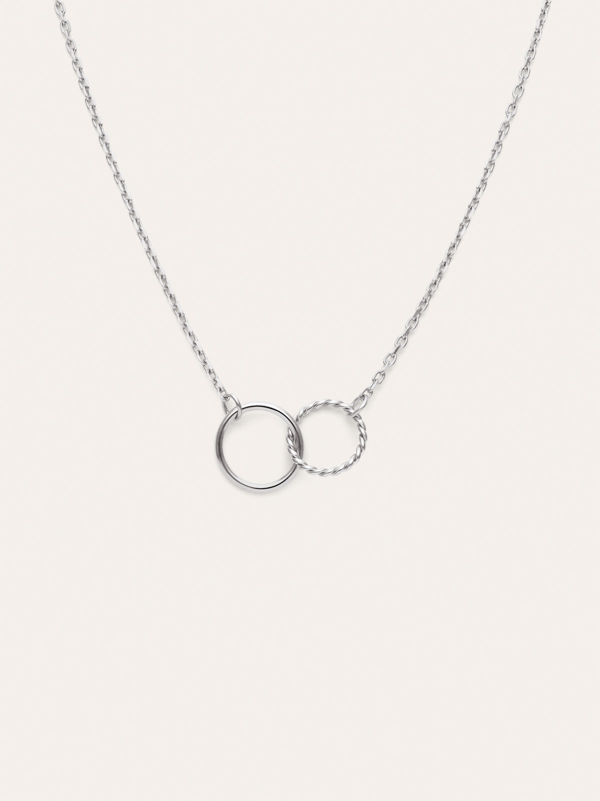 Collar Circles Twist Acero