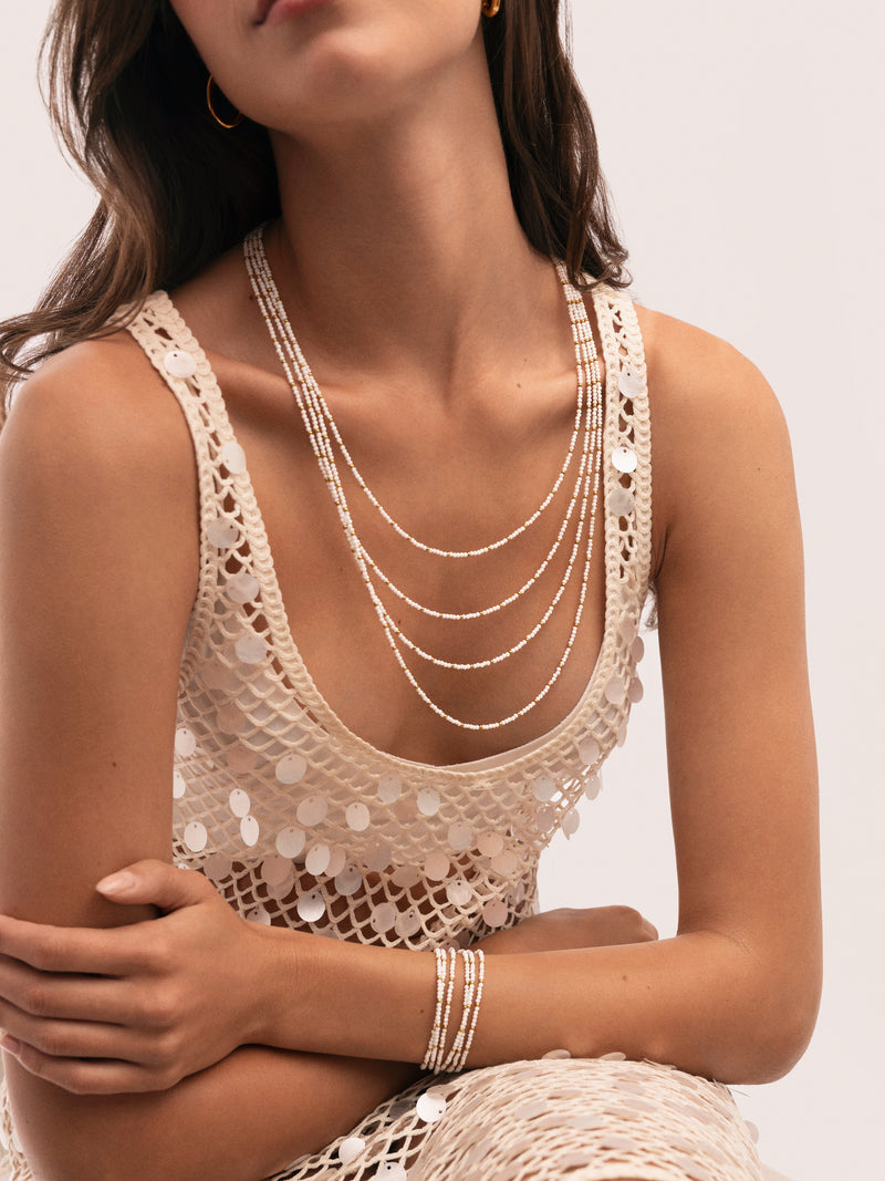 Collar Cleopatra Blanch Acero Baño Oro