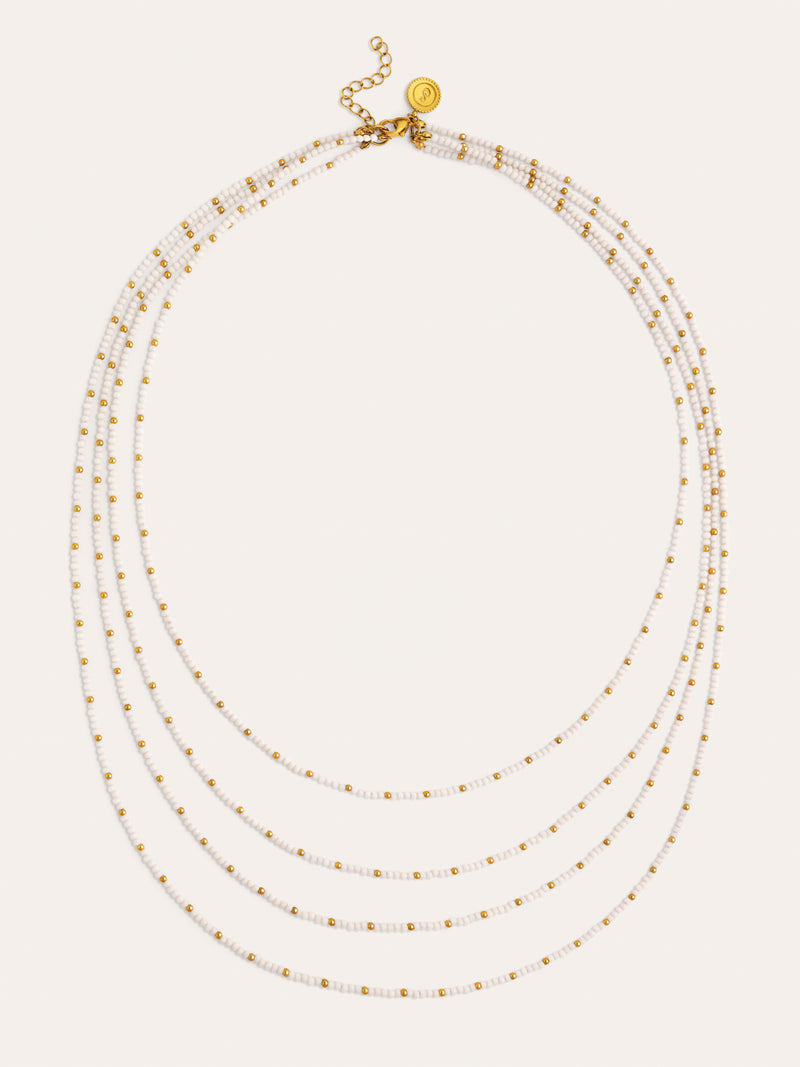 Collar Cleopatra Blanch Acero Baño Oro