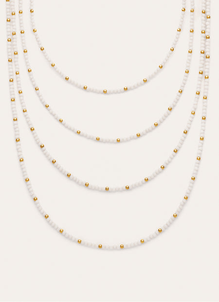 Collar Cleopatra Blanch Acero Baño Oro