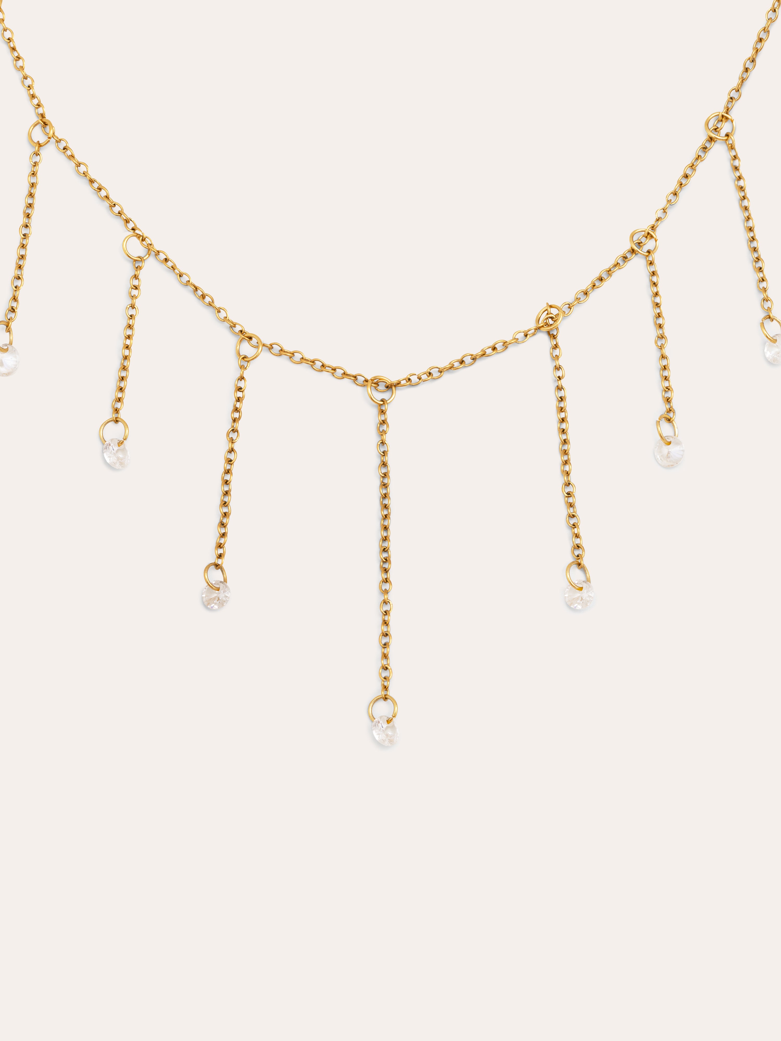 Clea Stainless Steel Gold Necklace